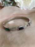 Multi Colour Silver Stainless Steel Bracelet