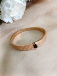 Black Droplet Stainless Steel Bracelet