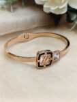 Square LV inspired Stainless Steel Bracelet