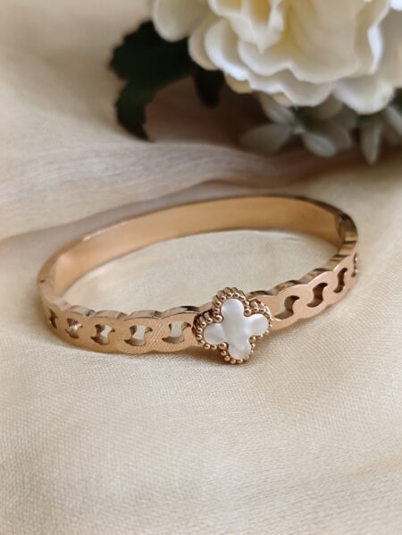Elegant White Stainless Steel Bracelet