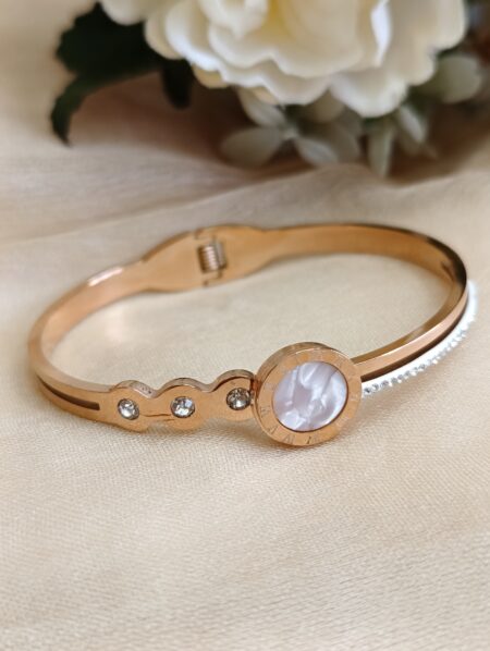 Roman Number White Circle Bracelet