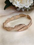 Leaves Design Stainless Steel Bracelet