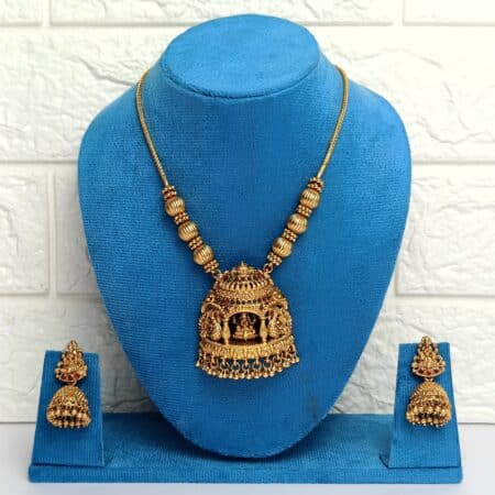 Antique Lakshmi Pendent Long Necklace